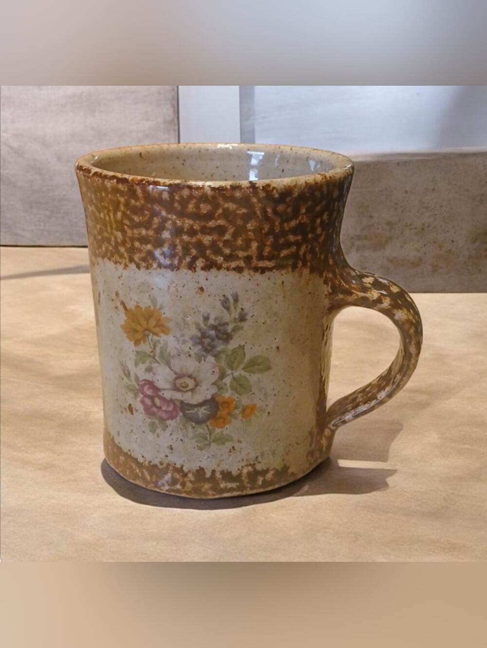 Stoneware Hand-Thrown | Rustic Salt Works Mug From Maine